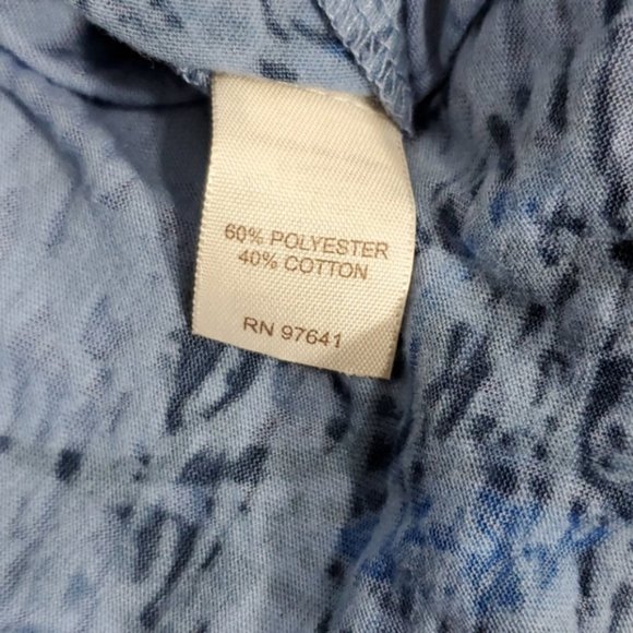 J.Jill Blue Floral Design Top Size Small - Picture 8 of 8